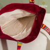Túi Xách Thổ Cẩm thủ công CHAUSA Brocade - Túi Xách Đỏ, túi tote nữ thổ cẩm thủ công dân tộc Thái, chất liệu vải lanh