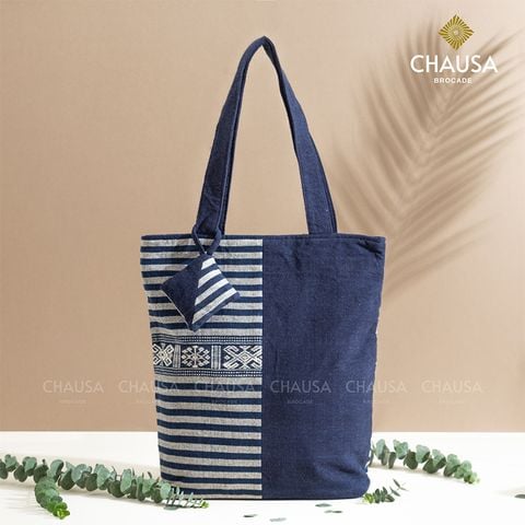  Túi Xách Thổ Cẩm thủ công CHAUSA Brocade - Túi Xách Gối, túi tote nữ thổ cẩm thủ công dân tộc Thái, chất liệu vải lanh 