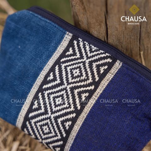  Ví Cầm Tay Thổ Cẩm hàng thủ công dân tộc Thái - CHAUSA Brocade ví cầm tay thổ cẩm thủ công, vải lanh thiên nhiên an toàn 