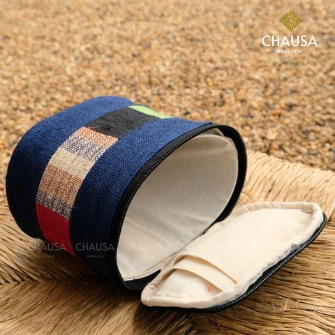  Hộp đựng mỹ phẩm Thổ Cẩm Handmade HMONG - CHAUSA Brocade hộp, túi mỹ phẩm thổ cẩm thủ công người Hmong, tinh xảo 