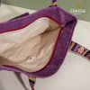 Túi Xách Thổ Cẩm thủ công CHAUSA Brocade - Túi Xách Tím, túi tote nữ thổ cẩm thủ công dân tộc Thái, chất liệu vải lanh