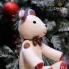 Thú Nhồi Bông Thổ Cẩm Handmade CHAUSA Brocade - GẤU XOAY TAY thổ cẩm thủ công,đồ chơi thú nhồi bông quà noel, giáng sinh