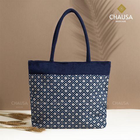  Túi Xách Thổ Cẩm thủ công CHAUSA Brocade - Túi Xách nữ, túi tote nữ thổ cẩm thủ công dân tộc Thái, chất liệu vải lanh 