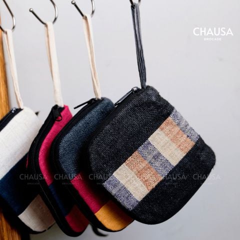  Ví Cầm Tay Thổ Cẩm handmade H'mong - CHAUSA Brocade ví cầm tay nhiều ngăn thổ cẩm dân tộc Hmong Hà Giang 