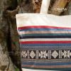 Túi Tote Đeo Vai Thổ Cẩm Dân Tộc Thái thủ công - CHAUSA Brocade - Túi Tote TX04 nữ thổ cẩm, chất liệu vải lanh tự nhiên