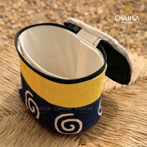  Hộp đựng mỹ phẩm Thổ Cẩm Handmade HMONG - CHAUSA Brocade hộp, túi đựng mỹ phẩm thổ cẩm thủ công người Hmong, tinh xảo 