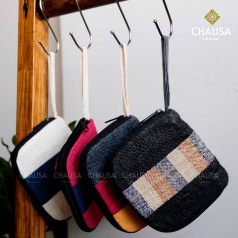  Ví Cầm Tay Thổ Cẩm handmade H'mong - CHAUSA Brocade ví cầm tay nhiều ngăn thổ cẩm dân tộc Hmong Hà Giang 