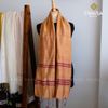 Khăn Choàng Lụa 70% Tơ Tằm tone Nâu handmade - From CHAUSA Brocade Thổ Cẩm dân tộc Thái, Tây Bắc