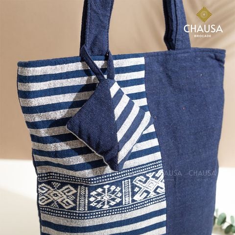  Túi Xách Thổ Cẩm thủ công CHAUSA Brocade - Túi Xách Gối, túi tote nữ thổ cẩm thủ công dân tộc Thái, chất liệu vải lanh 