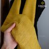 Khăn Choàng Lụa 100% Tơ Tằm tone Vàng handmade - From CHAUSA Brocade Thổ Cẩm dân tộc Thái, Tây Bắc