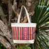 Túi Tote Đeo Vai Thổ Cẩm Dân Tộc Thái thủ công - CHAUSA Brocade - Túi Tote nữ thổ cẩm, chất liệu vải lanh tự nhiên
