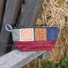 Ví Thuyền thổ cẩm hàng thủ công dân tộc Hmong - CHAUSA Brocade ví cầm tay thổ cẩm thủ công, vải lanh,dệt tay tự nhiên