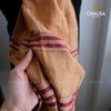 Khăn Choàng Lụa 70% Tơ Tằm tone Nâu handmade - From CHAUSA Brocade Thổ Cẩm dân tộc Thái, Tây Bắc