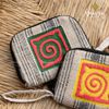 Ví Cầm Tay Thổ Cẩm Handmade HMONG - CHAUSA Brocade ví cầm tay thổ cẩm thủ công, vải lanh thiên nhiên an toàn