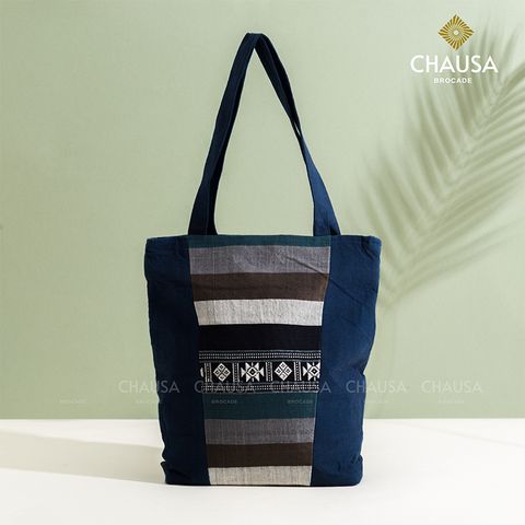  Túi Xách Thổ Cẩm thủ công CHAUSA Brocade - Túi Xách TX14, túi tote nữ thổ cẩm thủ công dân tộc Thái, chất liệu vải lanh 