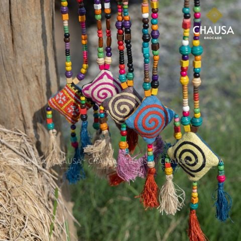 Vòng Cổ Thổ Cẩm Hmong Craft - CHAUSA Brocade phân phối độc quyền - dây chuyền thổ cẩm thủ công 