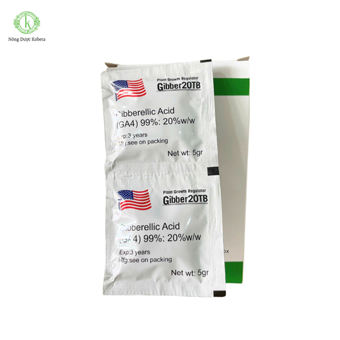  Chất kích thích sinh trưởng Gibberellic Acid 100% (GA3) - Gói 5 gram 