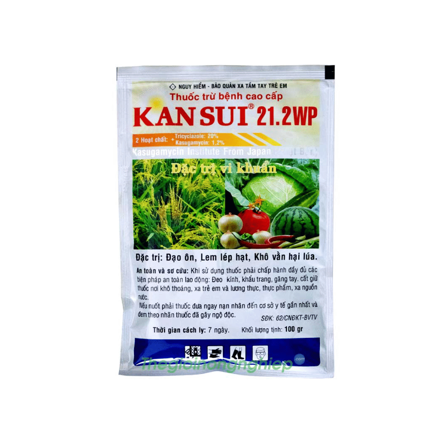  Thuốc trừ bệnh do nấm và vi khuẩn khuẩn Kansui 21.2WP - Túi 100g 