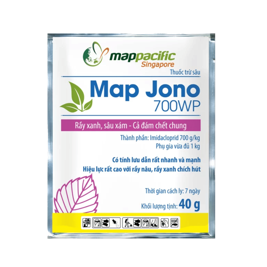  Thuốc trừ sâu Rầy anh, sâu xám Map Jono 700WP - Túi 40G 