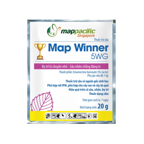  Thuốc trừ sâu chuyên trị Bọ trĩ, Sâu nhện Map Winner 5WP - Túi 20G 