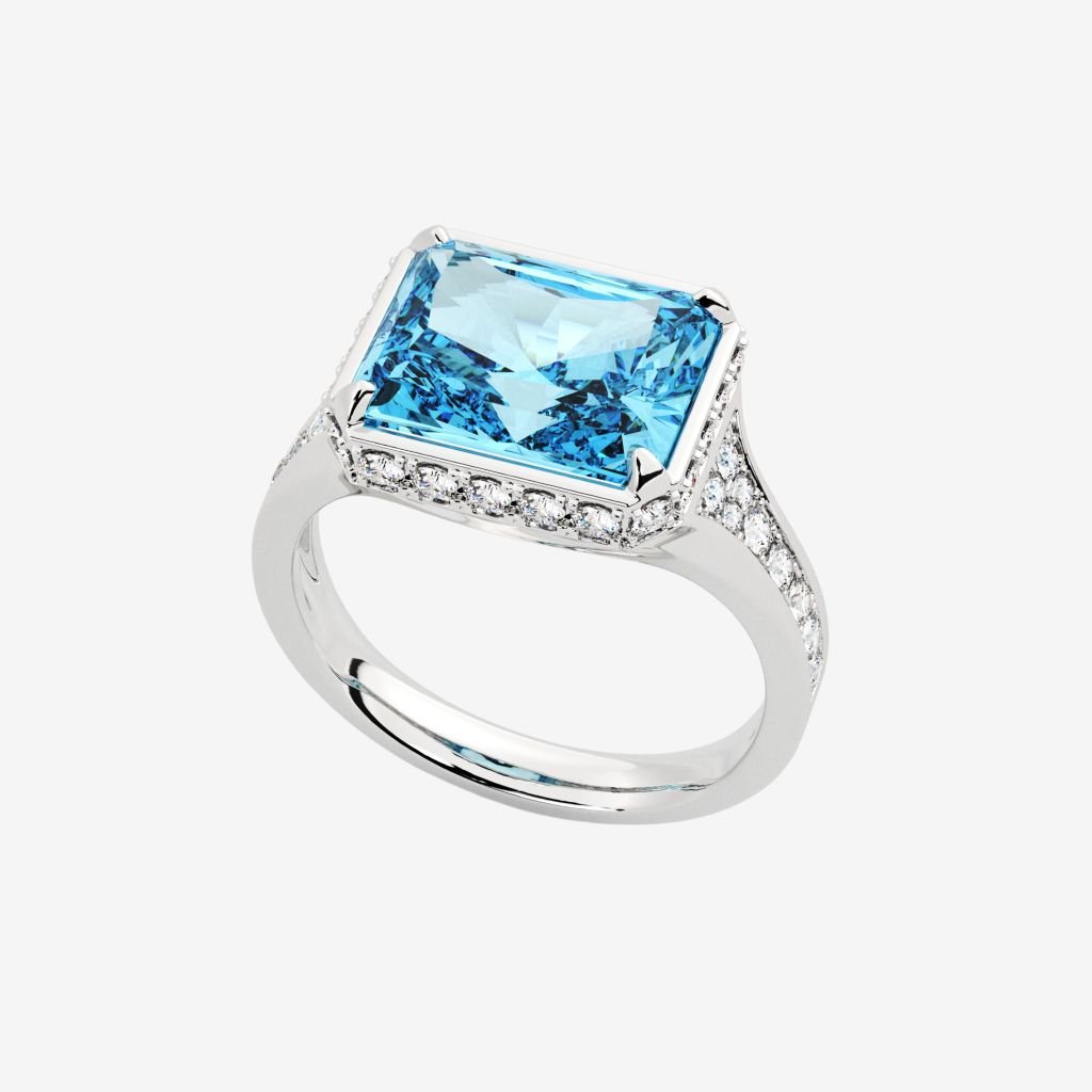  ACCENTED HALO RING 