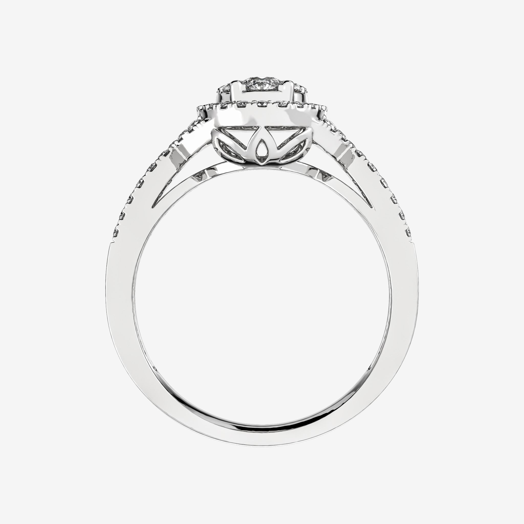 OVAL HALO CLUSTER RING