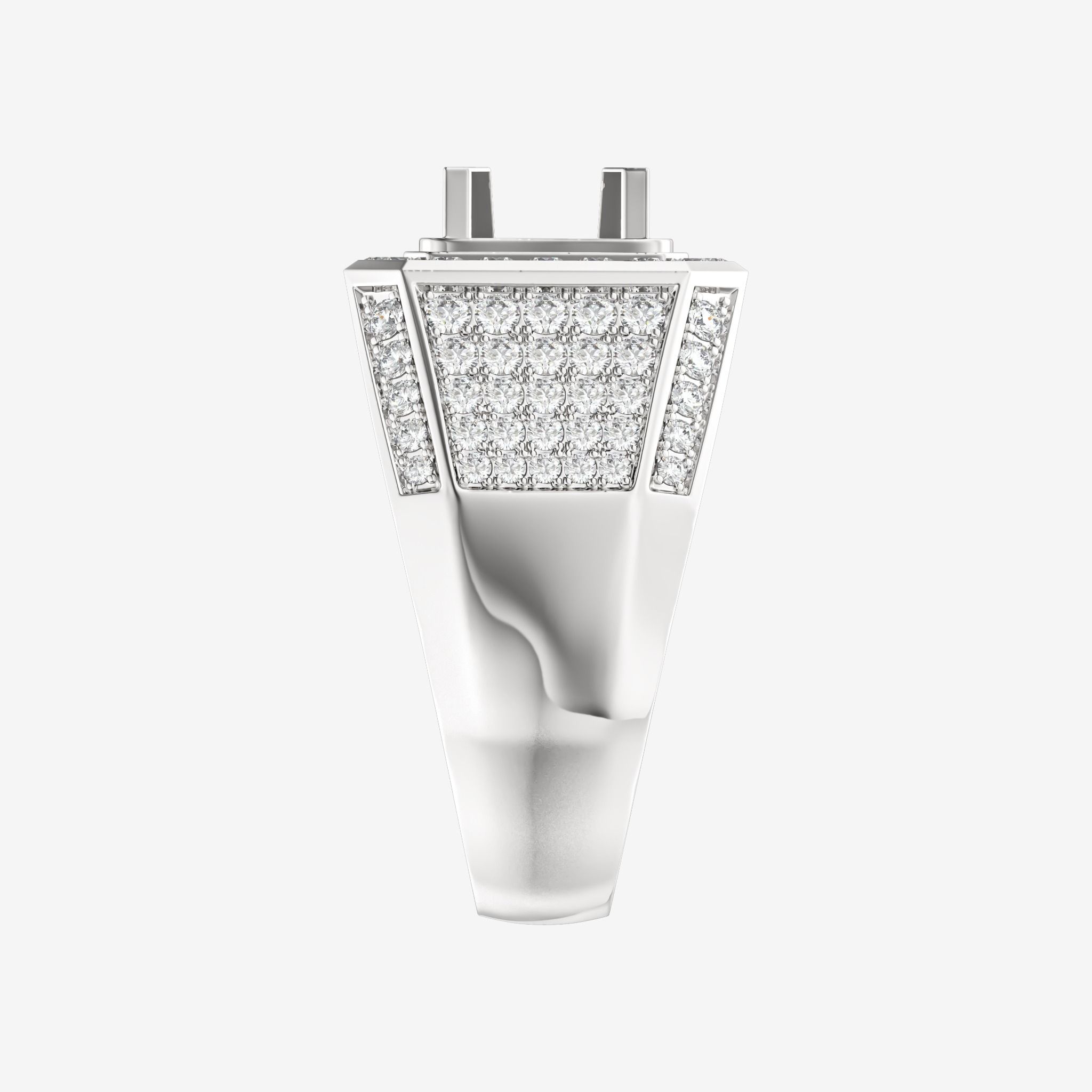 ACCENTED SEMI-SET MEN RING
