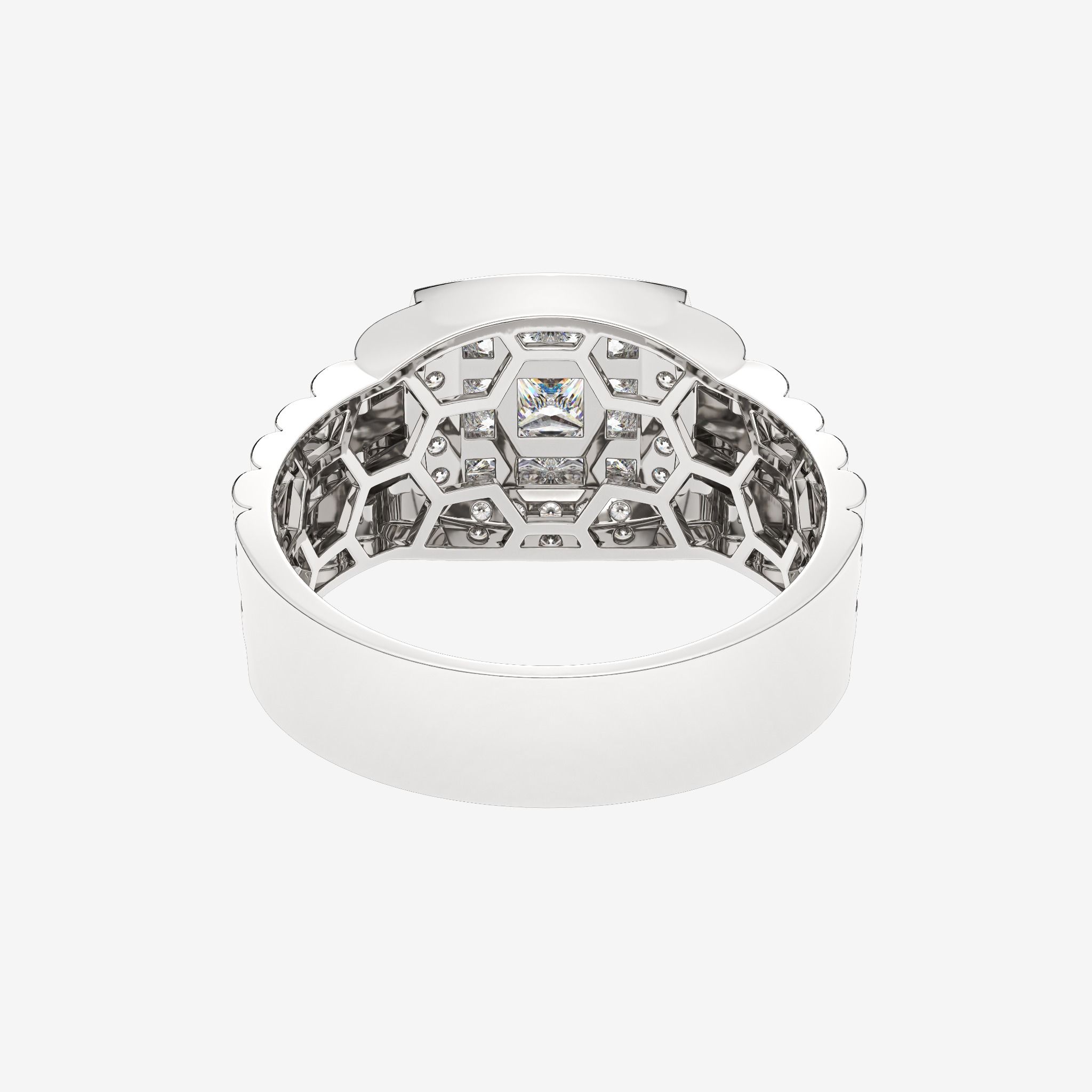 CLASSIC CLUSTER MEN RING