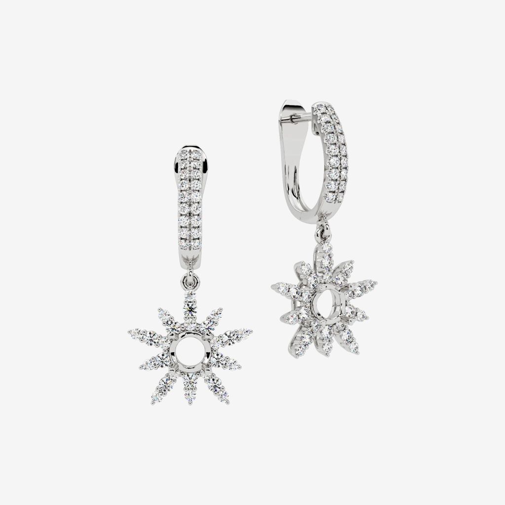  STARLIGHT SEMI-SET DANGLE EARRINGS 