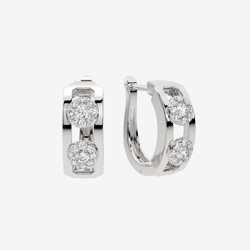  CLUSTER HOOP EARRINGS 