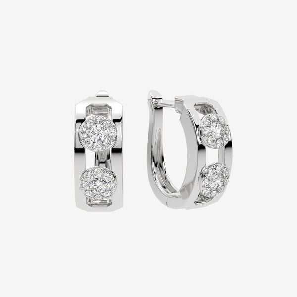  CLUSTER HOOP EARRINGS 