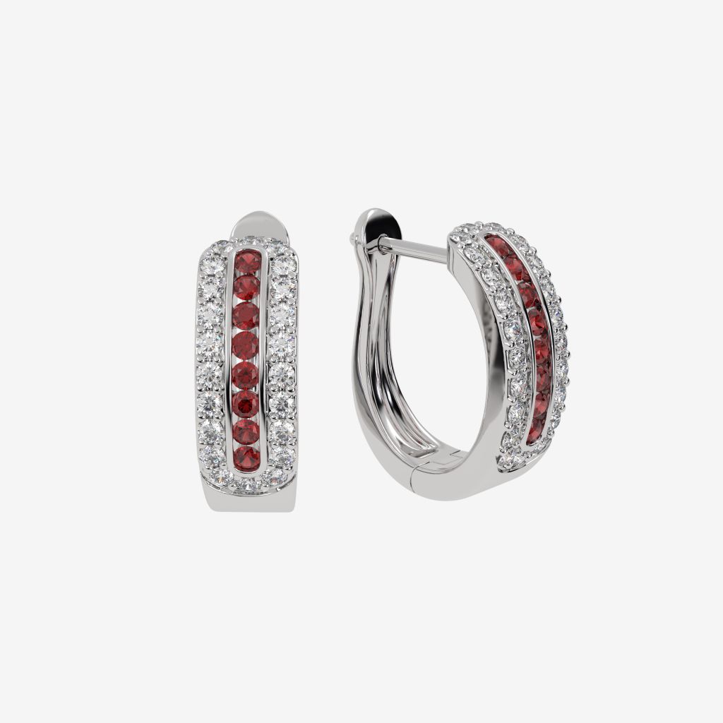  PAVÉ HOOP EARRINGS 