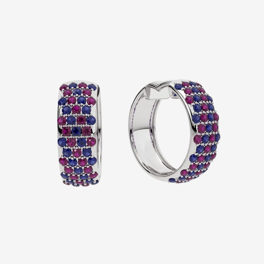  PAVÉ HOOP EARRINGS 
