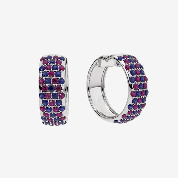 PAVÉ HOOP EARRINGS 