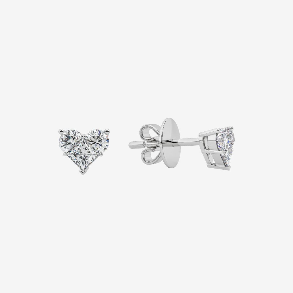  HEART STUD EARRINGS 