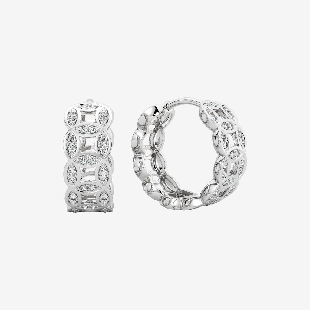 COIN HOOP EARRINGS 