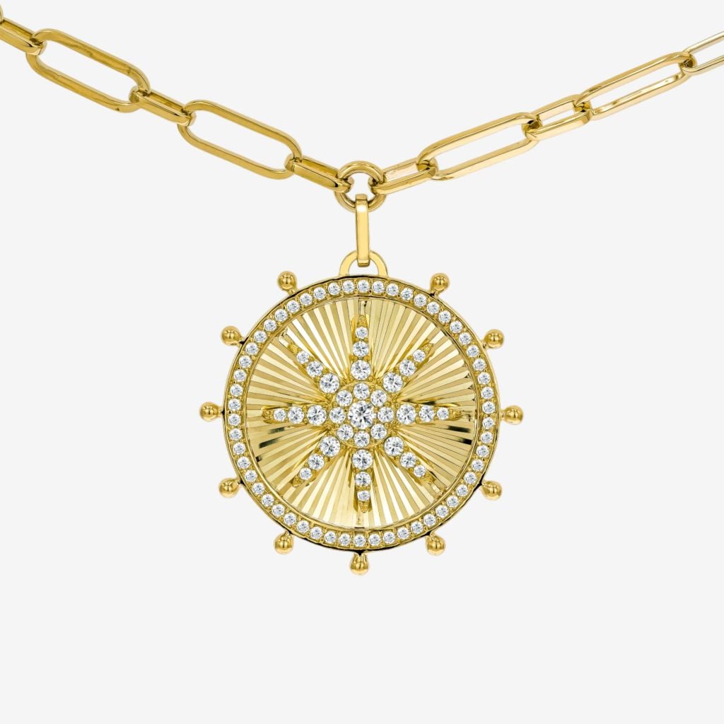  ACCENTED STARBURST NECKLACE 