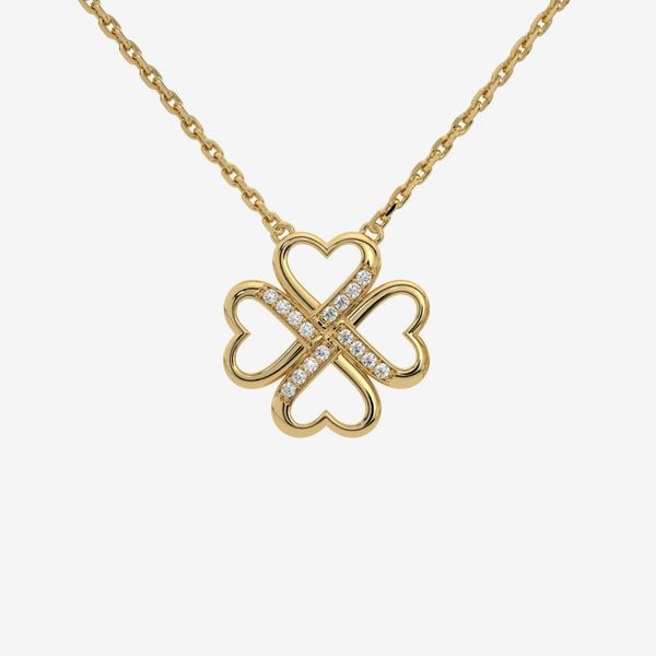  PAVÉ CLOVER NECKLACE 