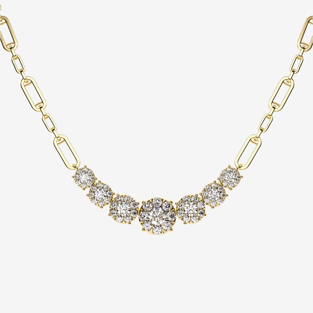  CLUSTER CASCADE NECKLACE 