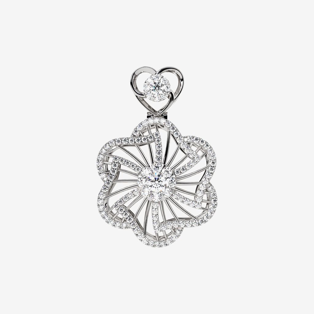  ACCENTED CLUSTER PENDANT 