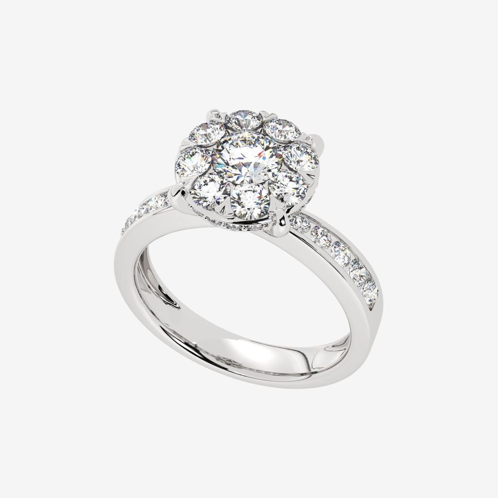  ACCENTED CLUSTER RING 