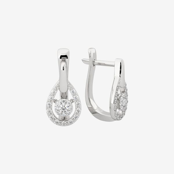  ACCENTED CLUSTER STUD EARRINGS 