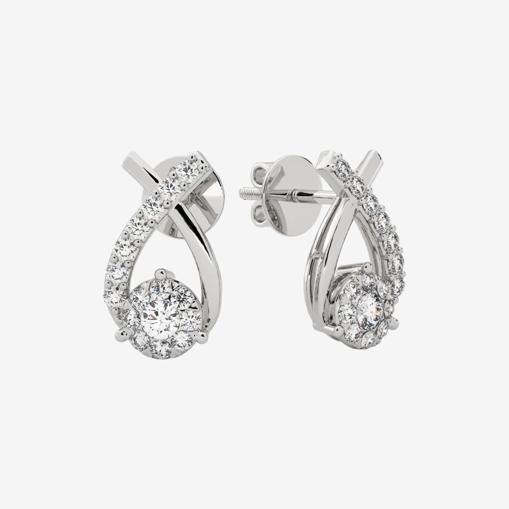  LOOP CLUSTER STUD EARRINGS 