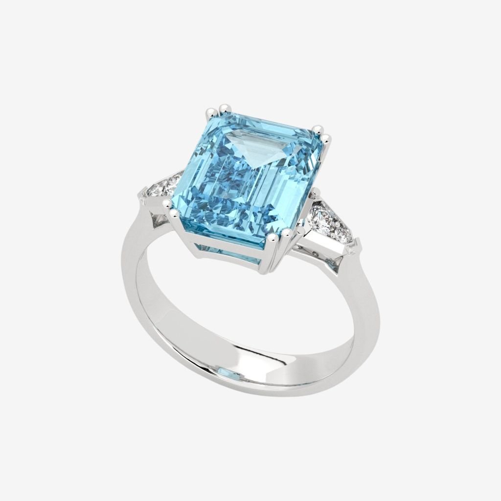  ACCENTED GEMSTONE RING 