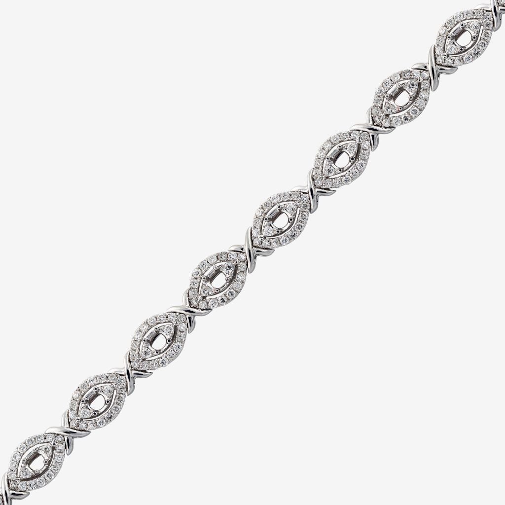  ACCENTED SEMI-SET BRACELET 