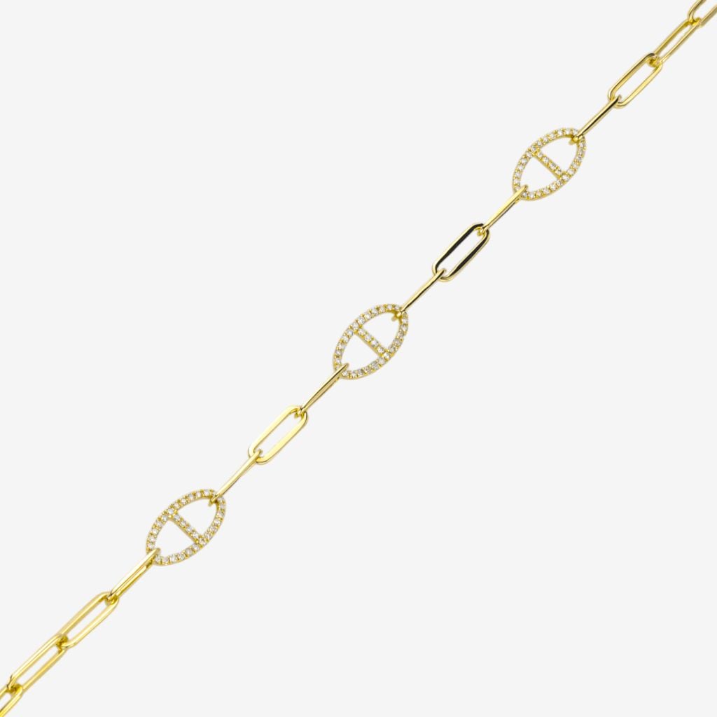  ACCENTED OVAL BRACELET 