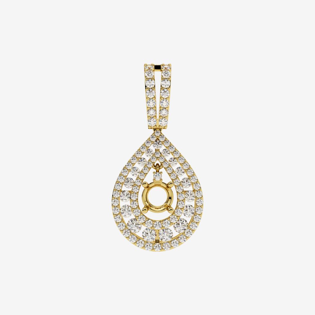  SEMI-SET DROP PENDANT 