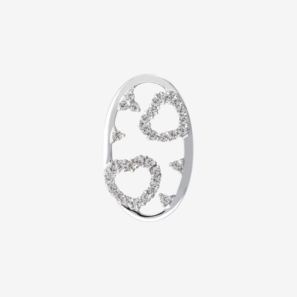 ACCENTED HEARTS PENDANT 