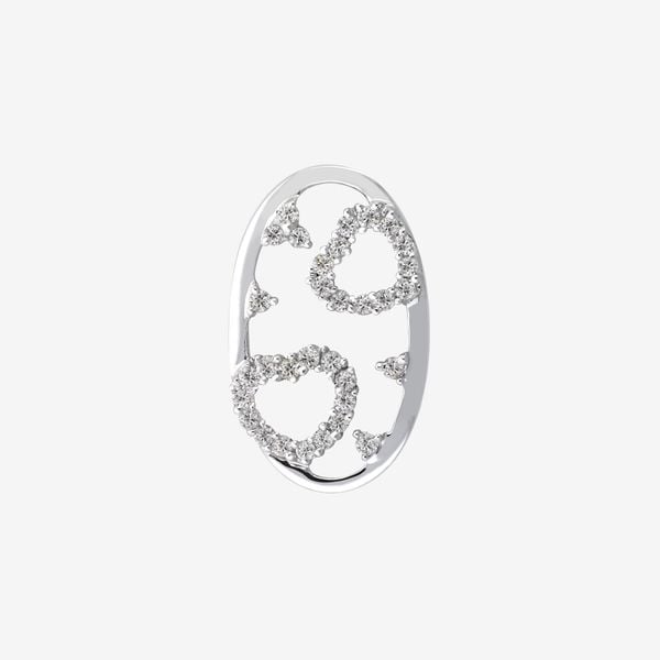  ACCENTED HEARTS PENDANT 