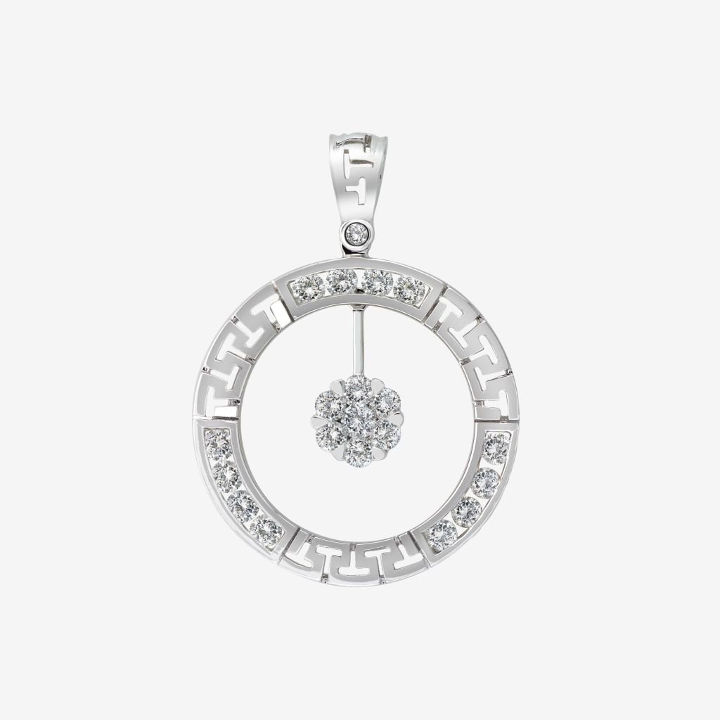  ACCENTED BORDER CLUSTER PENDANT 
